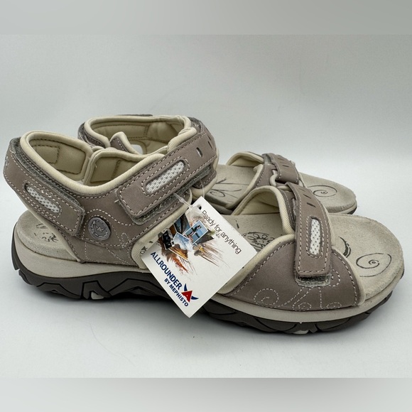 Allrounder by Mephisto Lagoona Beige Nubuck Women’s Sandals Size EU 38 / US 8 - Picture 1 of 9